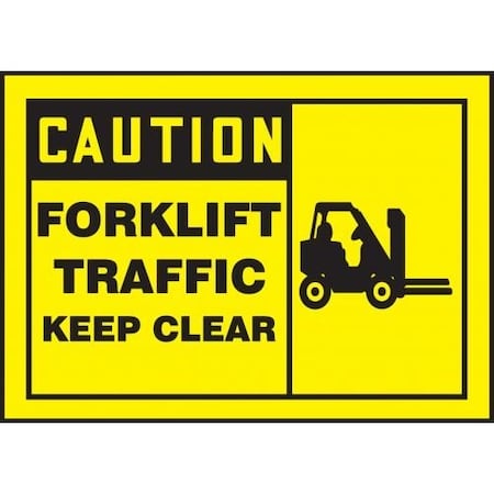 OSHA CAUTION SAFETY LABEL FORKLIFT LVHR604XVE